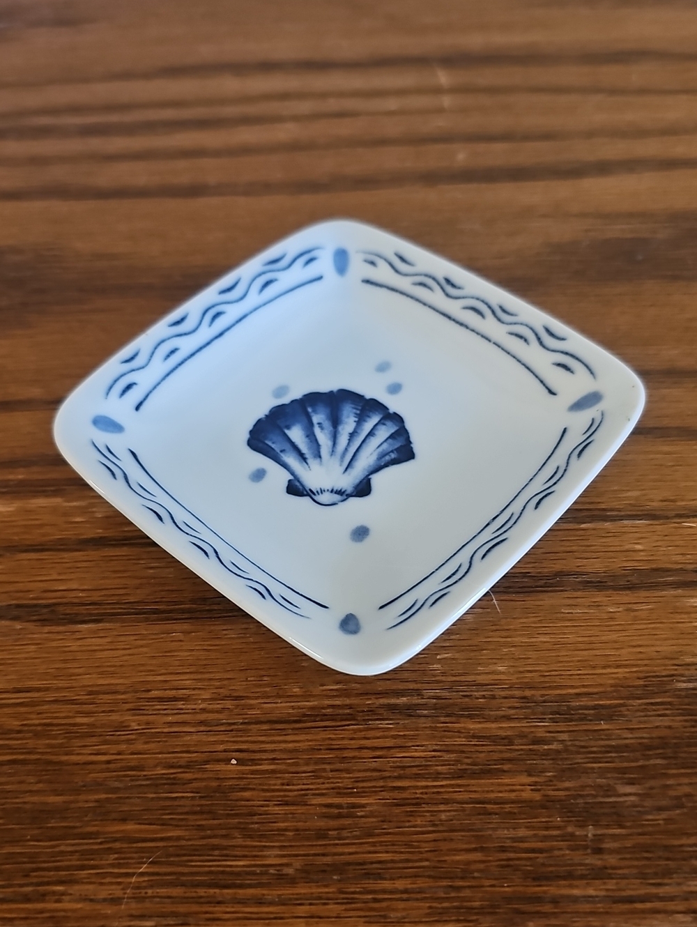 Hand Painted Porcelain Trinket Dish Tote 8